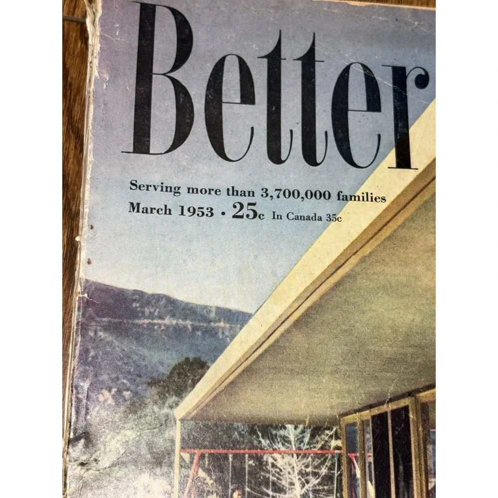 1953 MARCH BETTER HOMES AND GARDENS MAGAZINE - OUTDOORS COVER Vintage Read